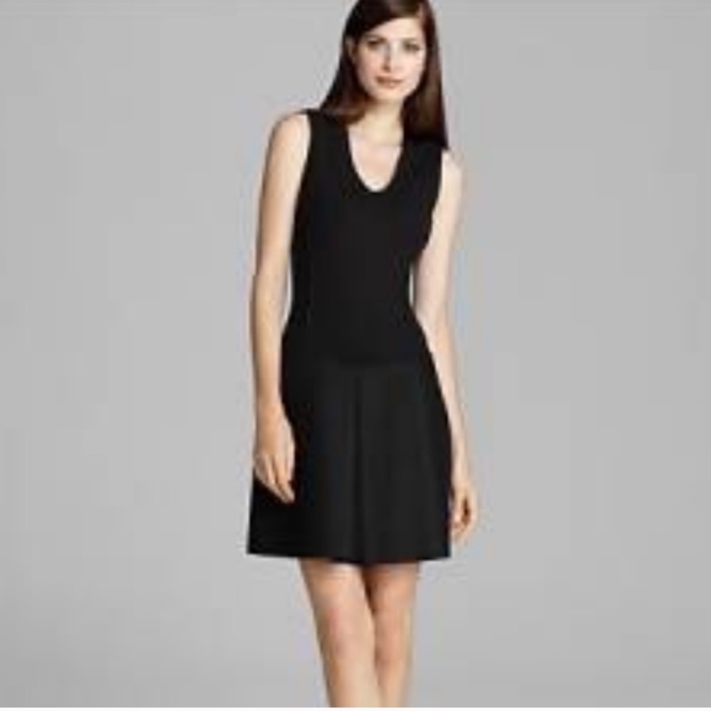 THEORY Avernia Classical Black Combo Dress S